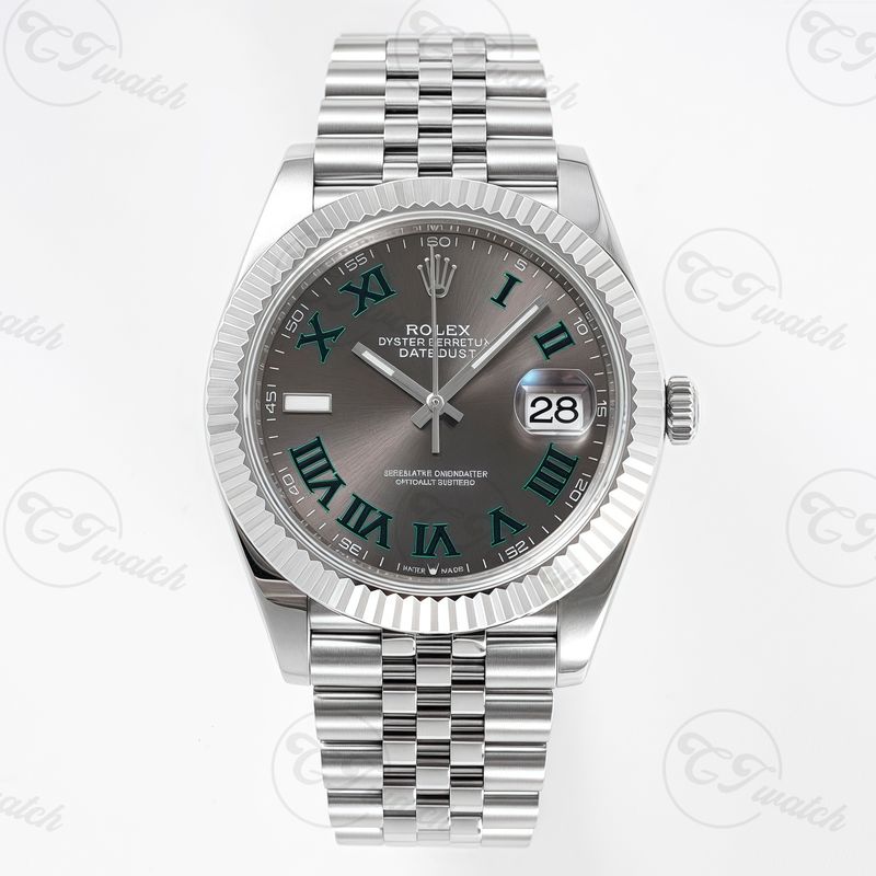 Green Roman Luxury Rolex Watch Date Just M126334 Super Clone Watch 41MM Movement 3235