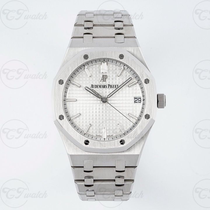 AP Royal Oak 15500ST White Dial Super Clone Automatic Watch 41mm CAL 4302 Swiss Movement ZF Factory