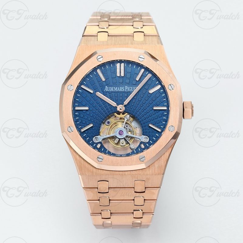 Audemars Piguet Royal Oak 26522OR 41mm Rose Gold Tourbillon Extra Thin 70h Power Reserve Calibre 2924 Automatic Watch