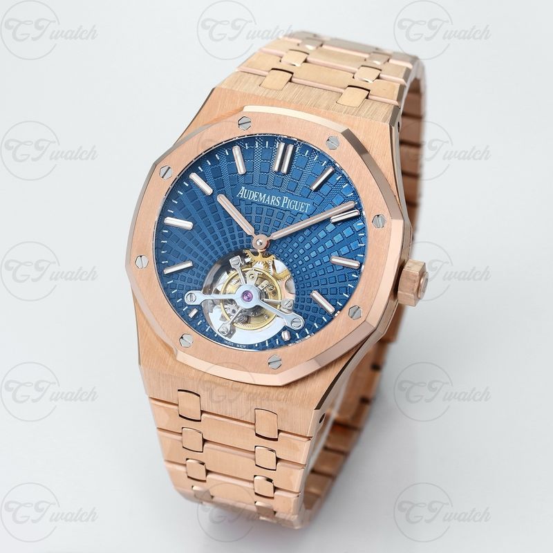 Audemars Piguet Royal Oak 26522OR 41mm Rose Gold Tourbillon Extra Thin 70h Power Reserve Calibre 2924 Automatic Watch