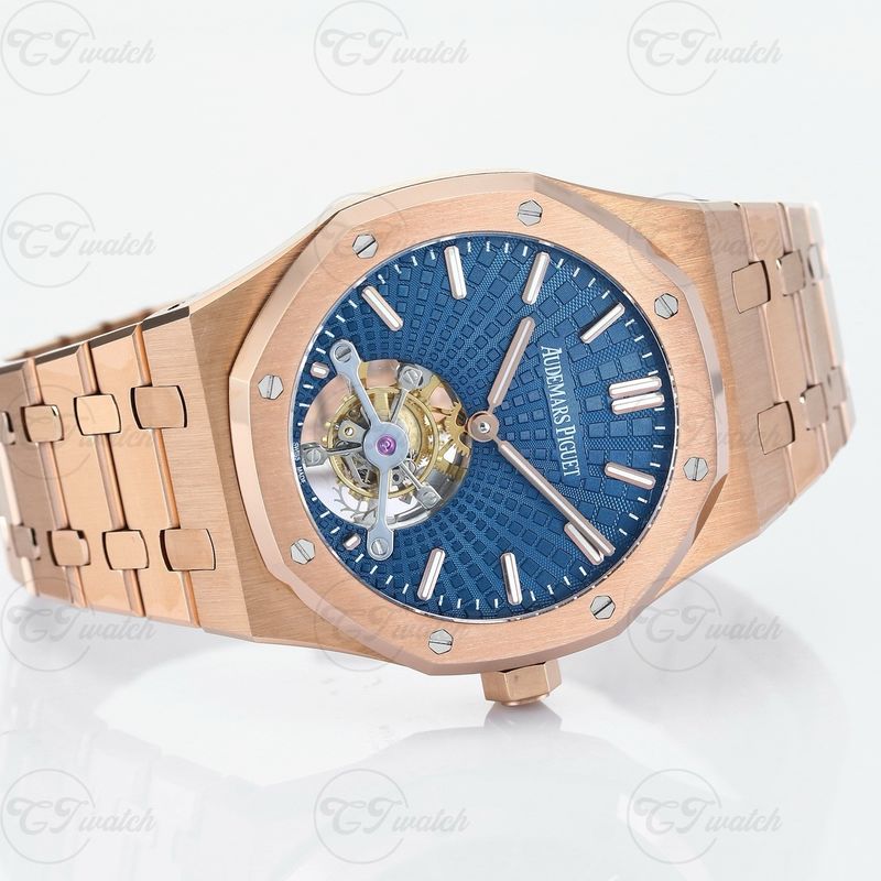 Audemars Piguet Royal Oak 26522OR 41mm Rose Gold Tourbillon Extra Thin 70h Power Reserve Calibre 2924 Automatic Watch