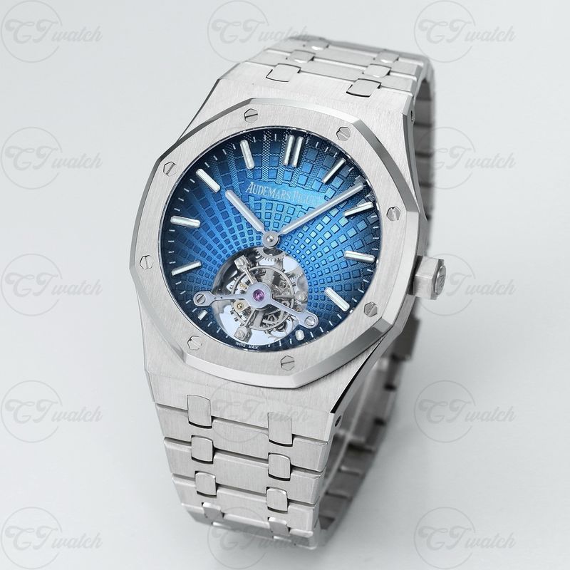 AP Royal Oak 26522ST 41mm Skeleton Tourbillon Super Clone Watch – Ultra Thin Mechanical Luxury Sport Timepiece