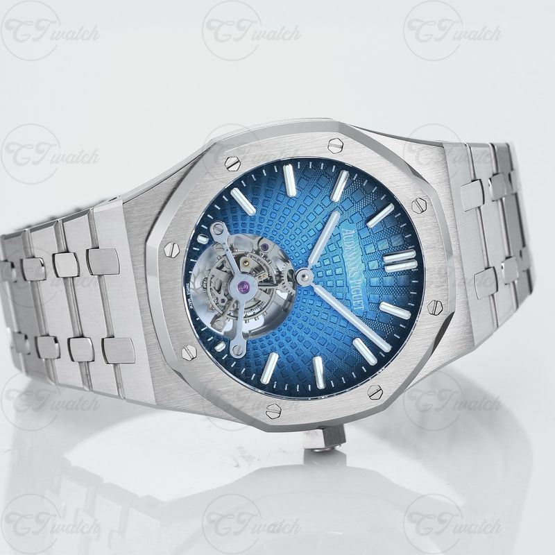 AP Royal Oak 26522ST 41mm Skeleton Tourbillon Super Clone Watch – Ultra Thin Mechanical Luxury Sport Timepiece