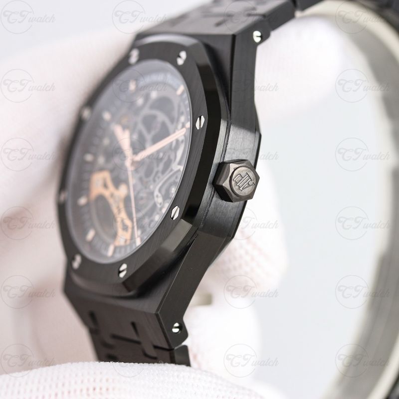AP Royal Oak 15416CE 41mm Black Ceramic Super Clone Skeleton Watch Automatic Calibre 3132 Mechanical Sports Model