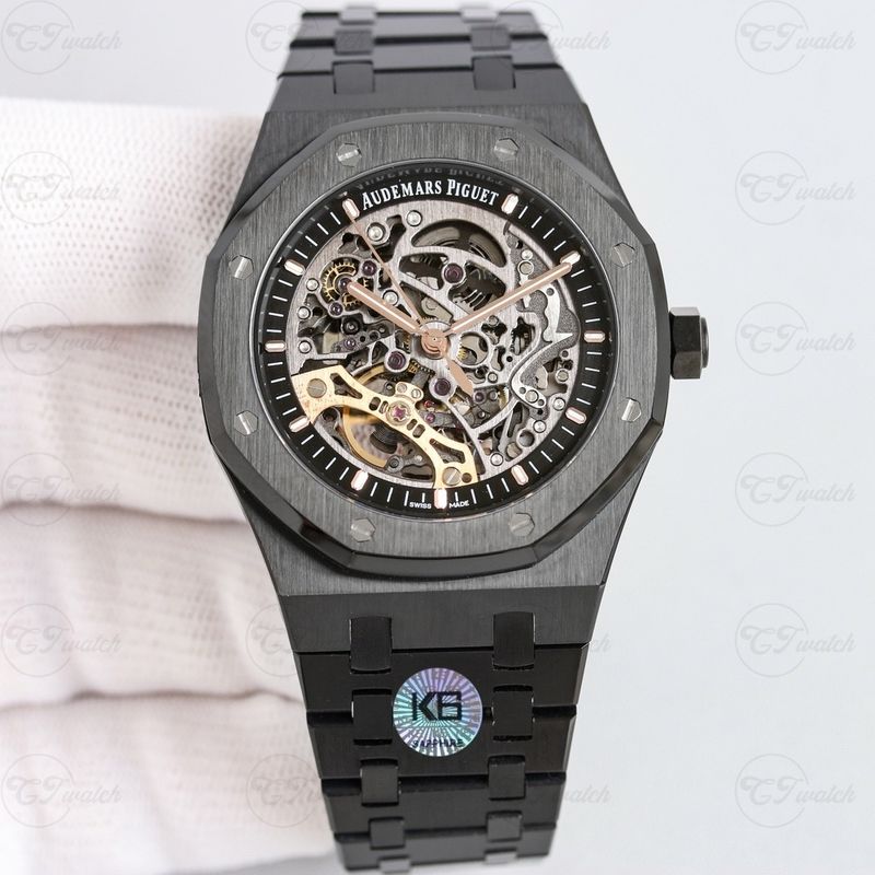 AP Royal Oak 15416CE 41mm Black Ceramic Super Clone Skeleton Watch Automatic Calibre 3132 Mechanical Sports Model
