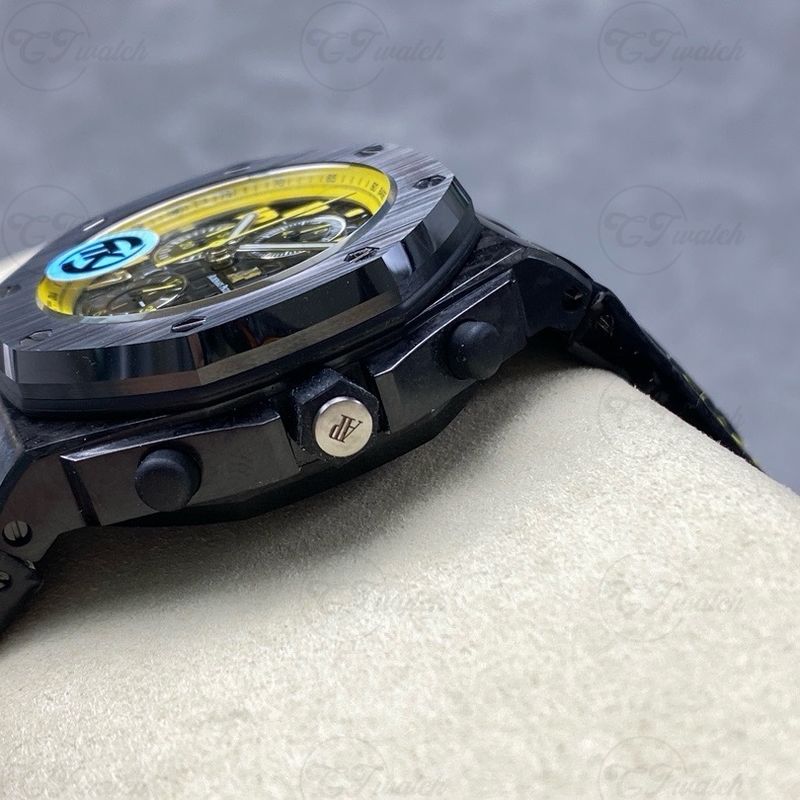 AP Royal Oak 26176FO 42mm Skeleton Super Clone Watch Carbon Style Automatic Calibre 3126 Sport Luxury Timepiece