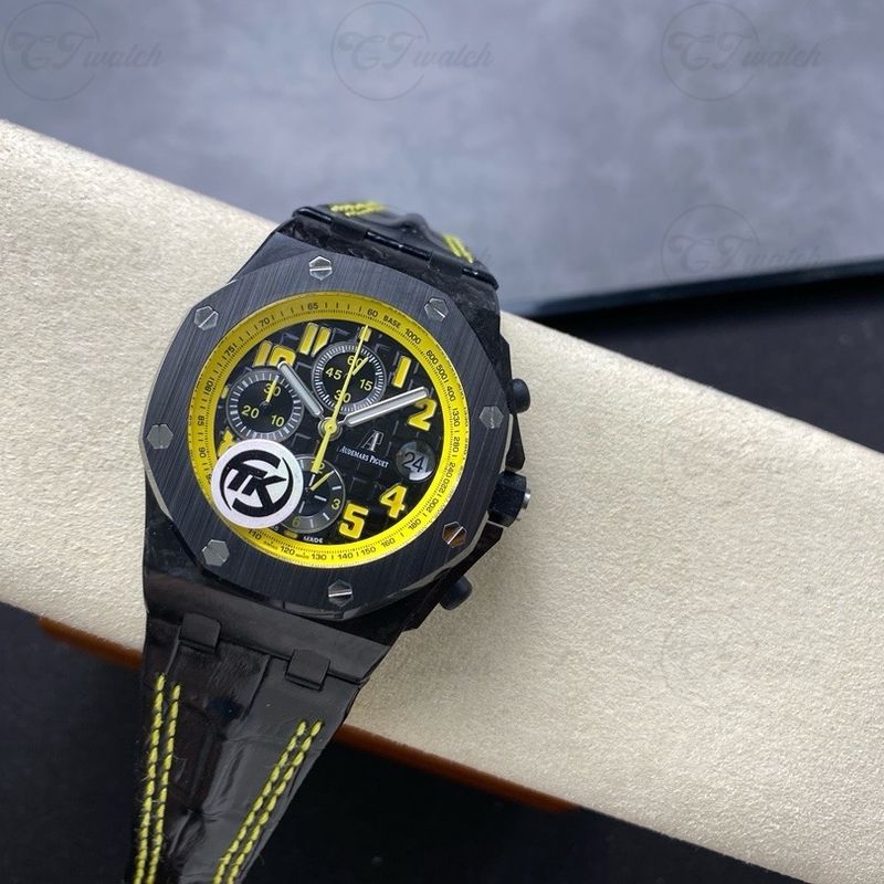 AP Royal Oak 26176FO 42mm Skeleton Super Clone Watch Carbon Style Automatic Calibre 3126 Sport Luxury Timepiece