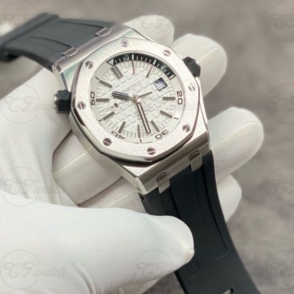 AP Royal Oak 15710ST 42mm Super Clone Skeleton Watch Rose Gold Tone Automatic Stainless Steel Calibre 3120 Sport Diver Style