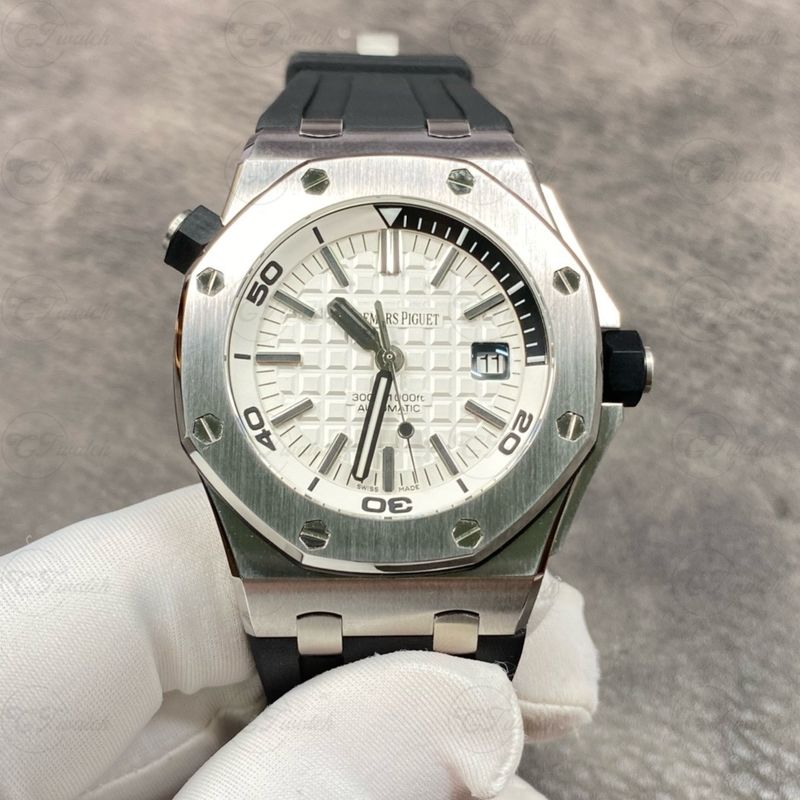 AP Royal Oak 15710ST 42mm Super Clone Skeleton Watch Rose Gold Tone Automatic Stainless Steel Calibre 3120 Sport Diver Style