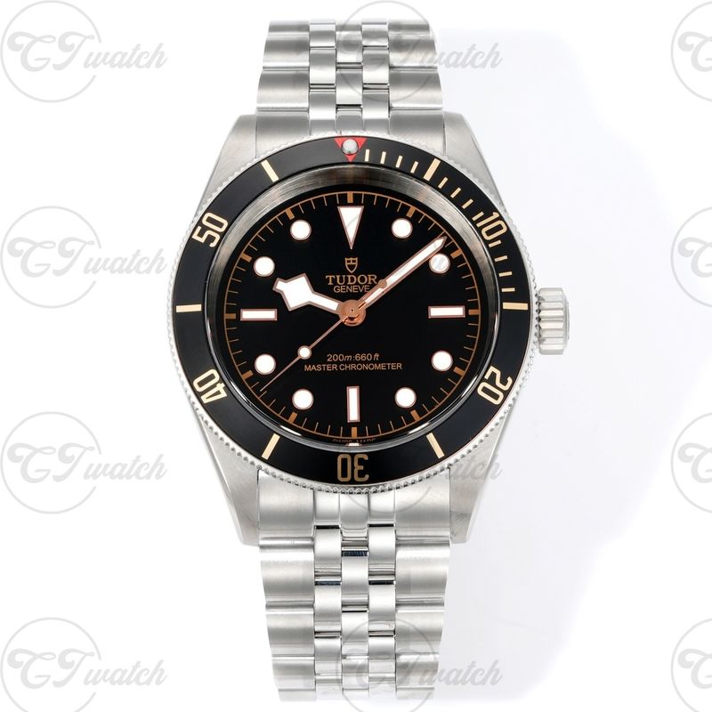 Tudor Black Bay Fifty Eight 39mm Super Clone Watch Black Dial Gold Markers Automatic Vintage Diver Design
