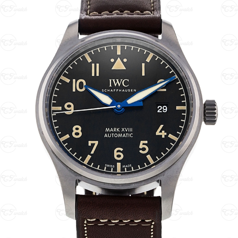 IWC Pilot Mark XVIII Heritage IW327006 Super Clone Black Dial Brown Numerals 40mm Watch
