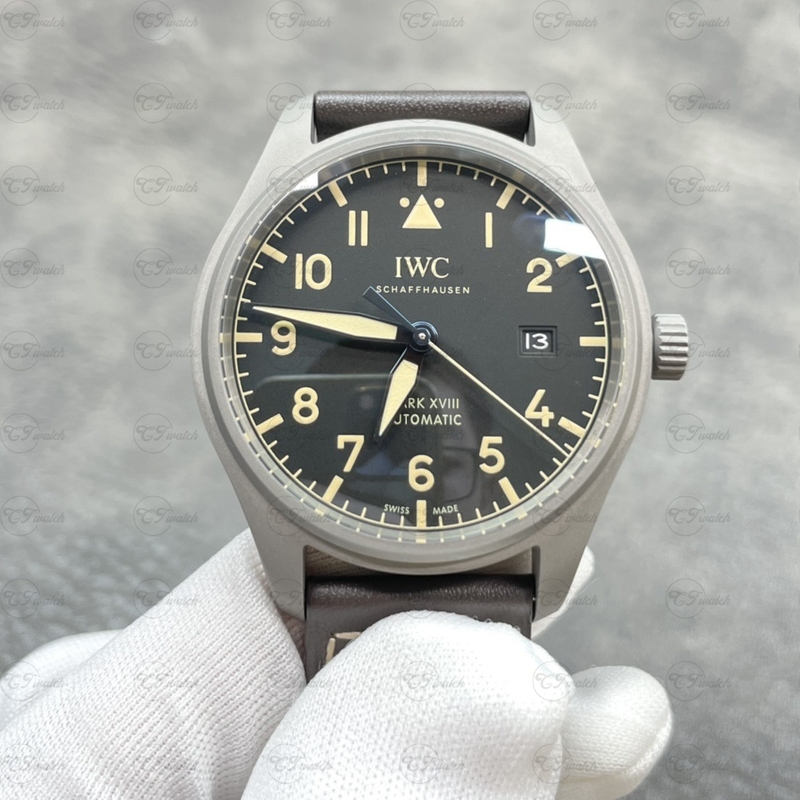 IWC Pilot Mark XVIII Heritage IW327006 Super Clone Black Dial Brown Numerals 40mm Watch