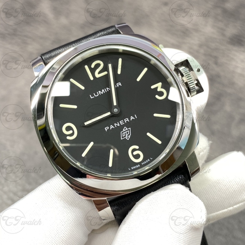 Panerai Luminor Base Logo PAM00773 44mm Black Dial Stainless Steel Manual Wind Watch
