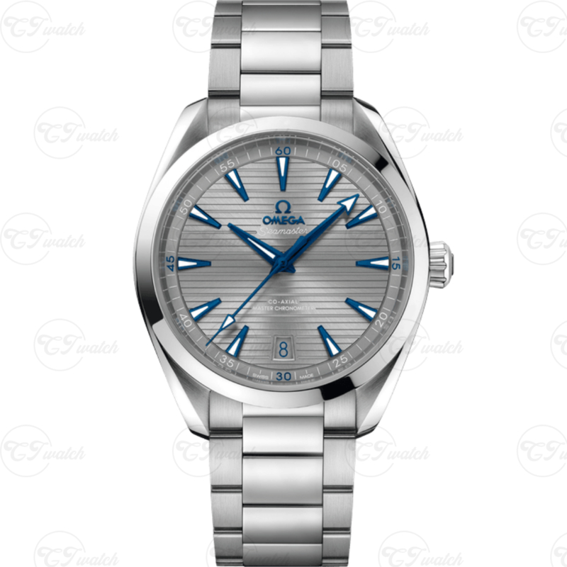 Seamaster Aqua Terra 41MM Омега Клон Часы 8900 Движение Серый Диал Нержавеющая Сталь Мужские Автоматические роскошные Часы