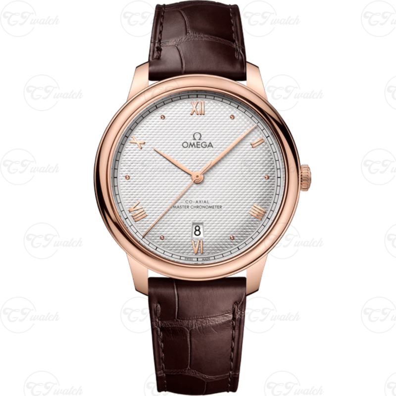 Копия часов Omega De Ville 40 мм – коаксиальный механизм 8800, серый опалиновый циферблат, мужские наручные часы из нержавеющей стали