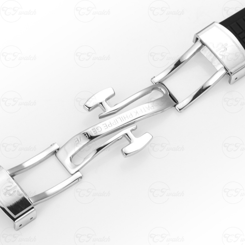 Patek Philippe Aquanaut Stainless Steel Diamond Bezel Black Dial Rubber Strap Automatic Luxury Watch
