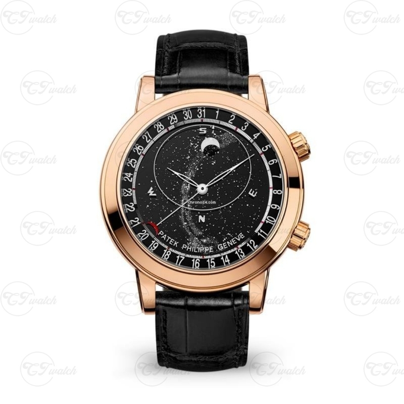 Patek Philippe Grand Complications Celestial 6102R-001 Rose Gold Blue Dial Moon Phase Automatic Luxury Watch