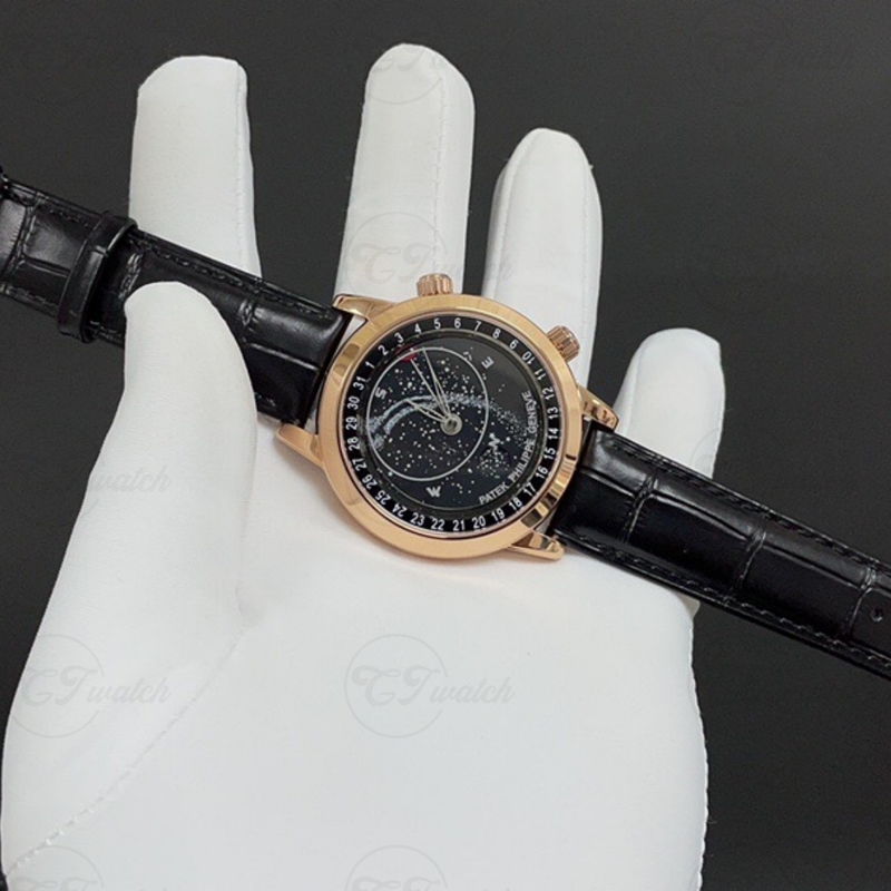 Patek Philippe Grand Complications Celestial 6102R-001 Rose Gold Blue Dial Moon Phase Automatic Luxury Watch