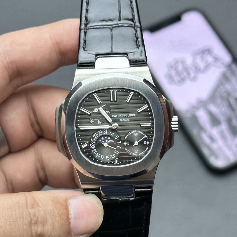 Patek Philippe Nautilus 5712 Moon Phase Power Reserve Automatic 40mm Stainless Steel/Rose Gold/White Gold