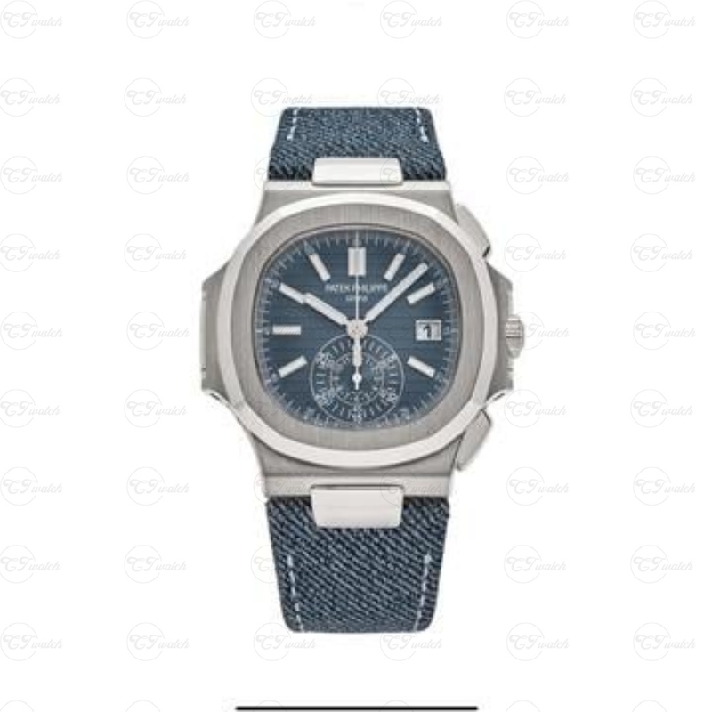 Patek Philippe Nautilus5968 Moon Phase Power Reserve Automatic 40mm Stainless Steel/Rose Gold/White Gold