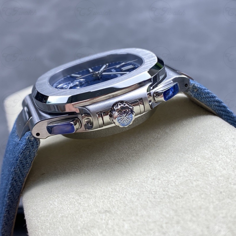Patek Philippe Nautilus5968 Moon Phase Power Reserve Automatic 40mm Stainless Steel/Rose Gold/White Gold