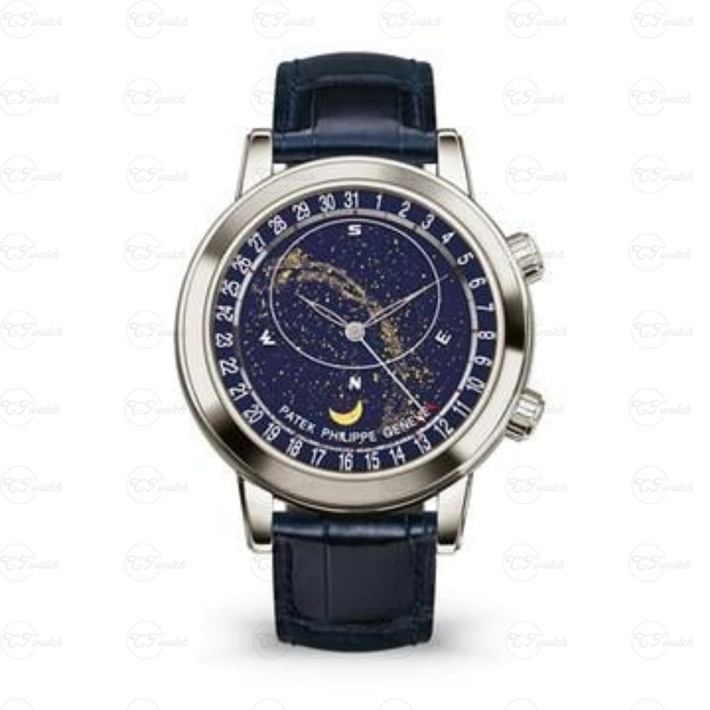 Patek Philippe Grand Complications Celestial 6102R-001 Rose Gold Blue Dial Moon Phase Automatic Luxury Watch