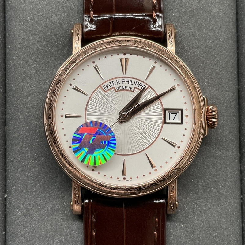 Patek Philippe Calatrava 5153R-001 38mm Rose Gold Automatic Watch with Officer’s Caseback