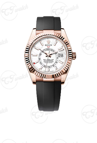 Sky Dweller 42mm: rose gold dial and 9002 movement Clone luxury premium chronograph watch with 