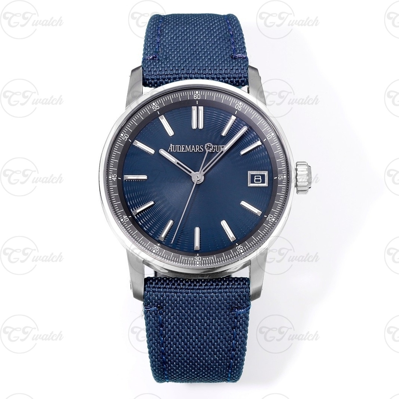 Audemars Piguet Code 11.59 Blue Dial 41mm Automatic Watch Stainless Steel Case Date Display