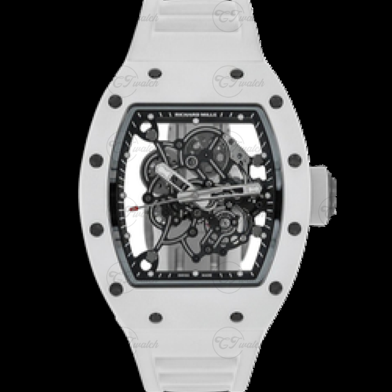 Richard Mille RM 055 Bubba Watson Skeleton Dial Titanium Case Automatic Mechanical Luxury Watch