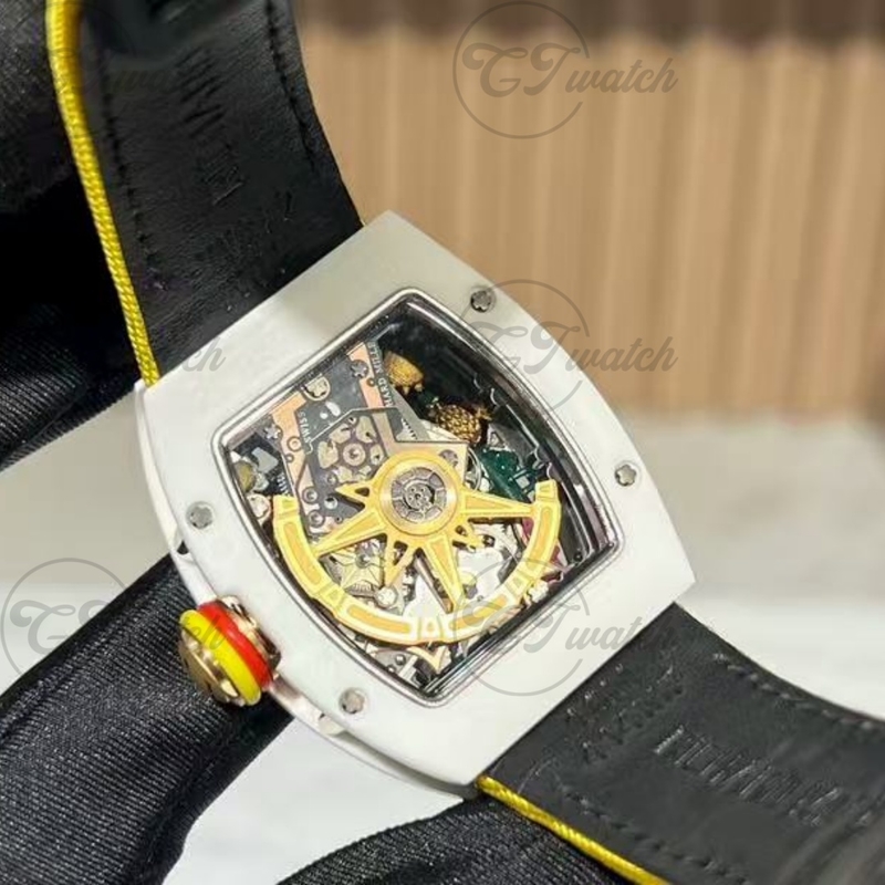 Richard Mille RM 88 Smiley Tourbillon White ATZ Ceramic Case Skeleton Display Limited Edition