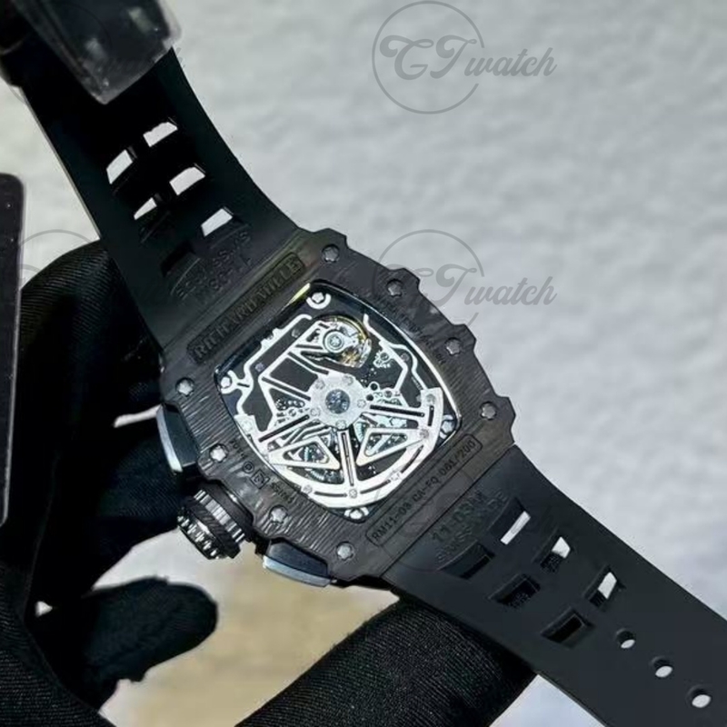 Richard Mille RM 38-01 /11-02 Bubba Watson Tourbillon Golf Watch Carbon TPT Case Limited Edition