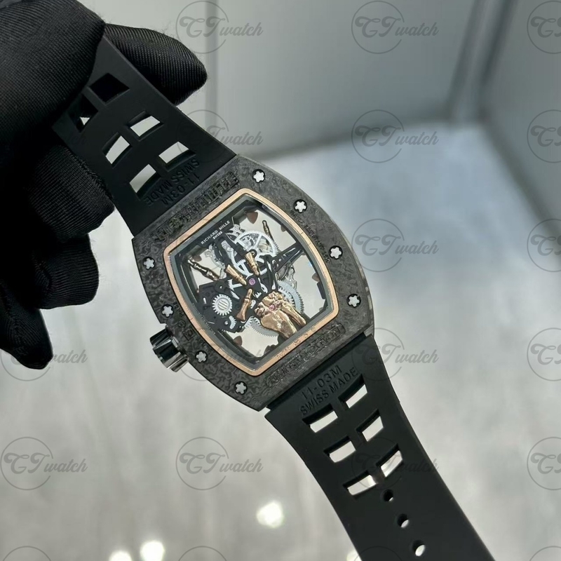 Richard Mille RM66 Automatic Mechanical Luxury Watch – Skeleton Dial, Super Clone Movement, Sapphire Glass, Waterproof Sport Style