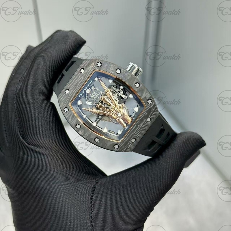 Richard Mille RM66 Automatic Mechanical Luxury Watch – Skeleton Dial, Super Clone Movement, Sapphire Glass, Waterproof Sport Style