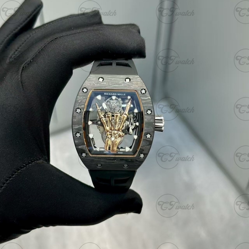 Richard Mille RM66 Automatic Mechanical Luxury Watch – Skeleton Dial, Super Clone Movement, Sapphire Glass, Waterproof Sport Style