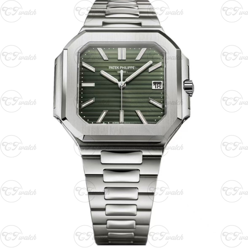 Patek Philippe Nautilus 5811 Stainless Steel Green Dial Automatic Super Clone Luxury Watch Men