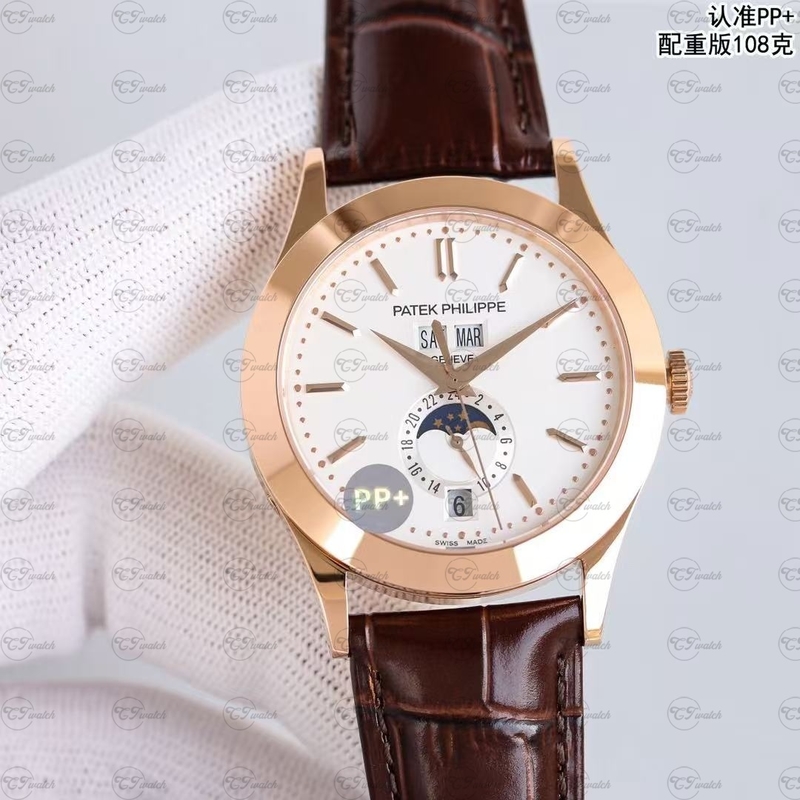 Patek Philippe 5396R Rose Gold Annual Calendar Moonphase Super Clone Luxury Watch Men Automatic