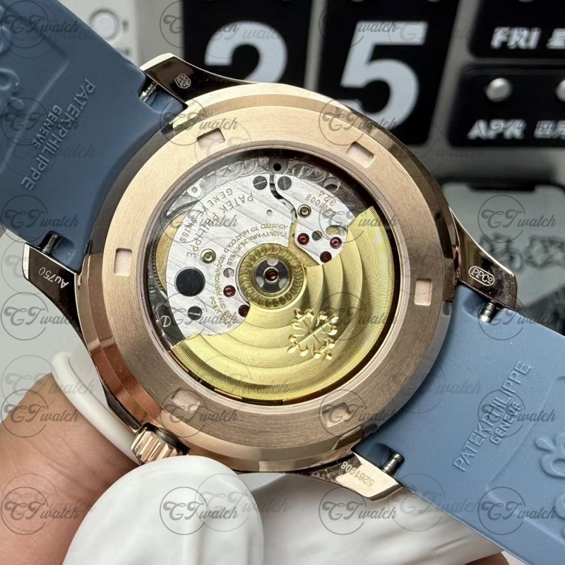 Patek Philippe 5261R Rose Gold Aquanaut Annual Calendar Travel Time Super Clone Automatic Luxury Watch Men
