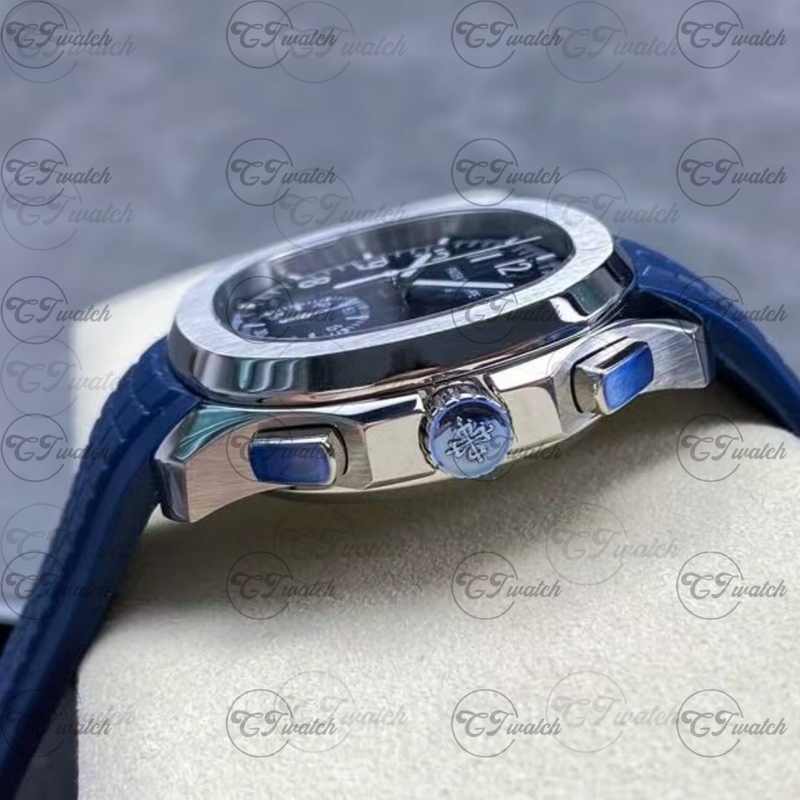Patek Philippe Aquanaut 5968R steel belt  Chronograph Brown Dial Super Clone Automatic Luxury Watch Men