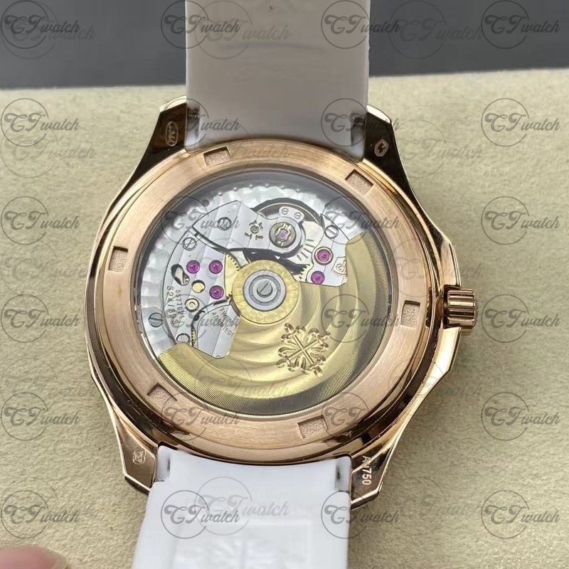 Patek Philippe Aquanaut 5268 White Gold Blue Dial Luce Automatic Super Clone Luxury Watch Women