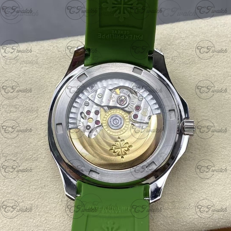 Patek Philippe Aquanaut 5268 White Gold green Dial Luce Automatic Super Clone Luxury Watch Women