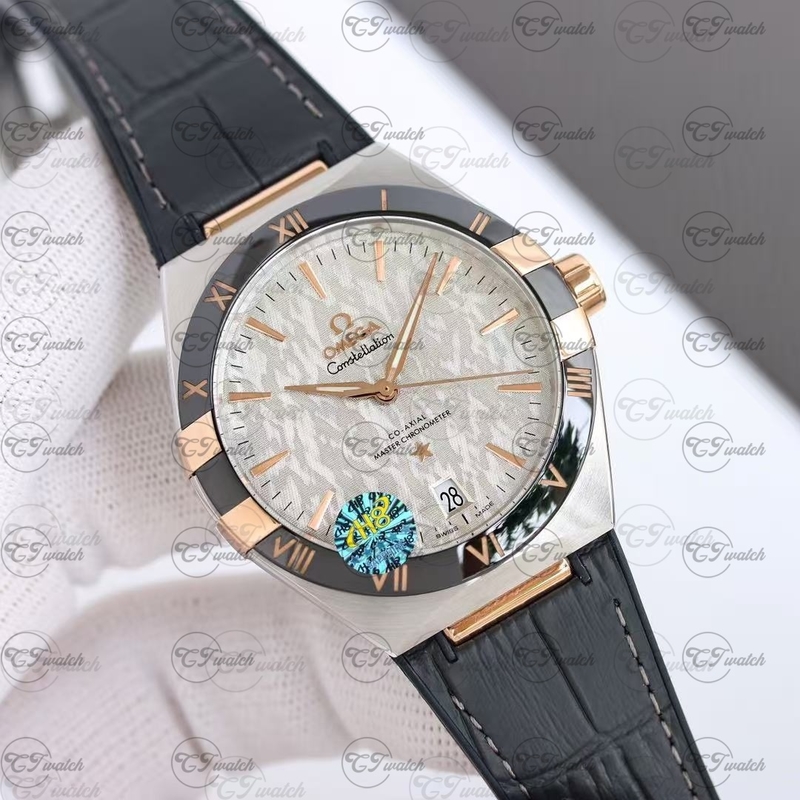 Omega Constellation 131.23.41.21.03.001 blown Dial Steel And Sedna Gold Automatic Super Clone Luxury Watch Men