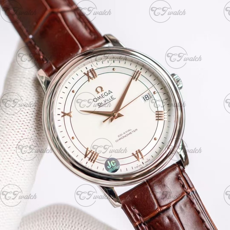 Omega De Ville Prestige 39.5mm Silver Dial Co-Axial Automatic Watch – Luxury Dress Edition