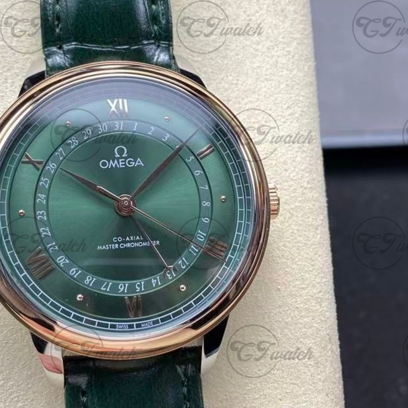 Omega De Ville Prestige 39.5mm green Dial Co-Axial Chronometer Men’s Dress Watch
