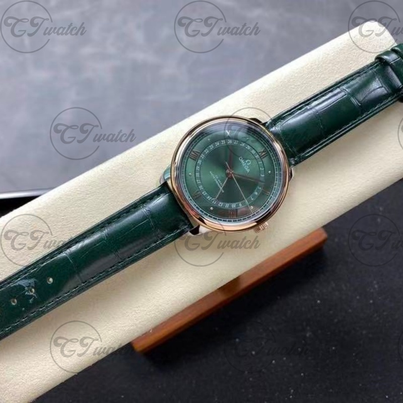 Omega De Ville Prestige 39.5mm green Dial Co-Axial Chronometer Men’s Dress Watch