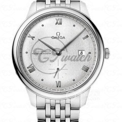 Omega De Ville Prestige 39.5mm white Dial Co-Axial Chronometer Men’s Dress Watch