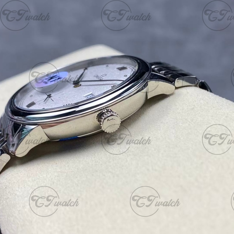 Omega De Ville Prestige 39.5mm white Dial Co-Axial Chronometer Men’s Dress Watch