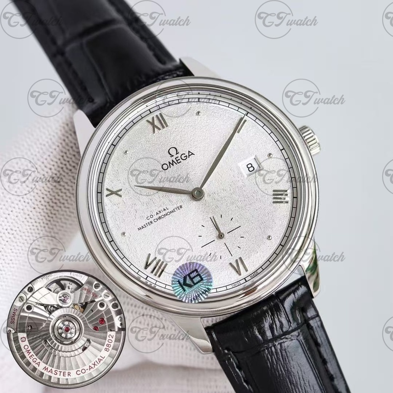 Omega De Ville Prestige 39.5mm white Dial Co-Axial Chronometer Men’s Dress Watch