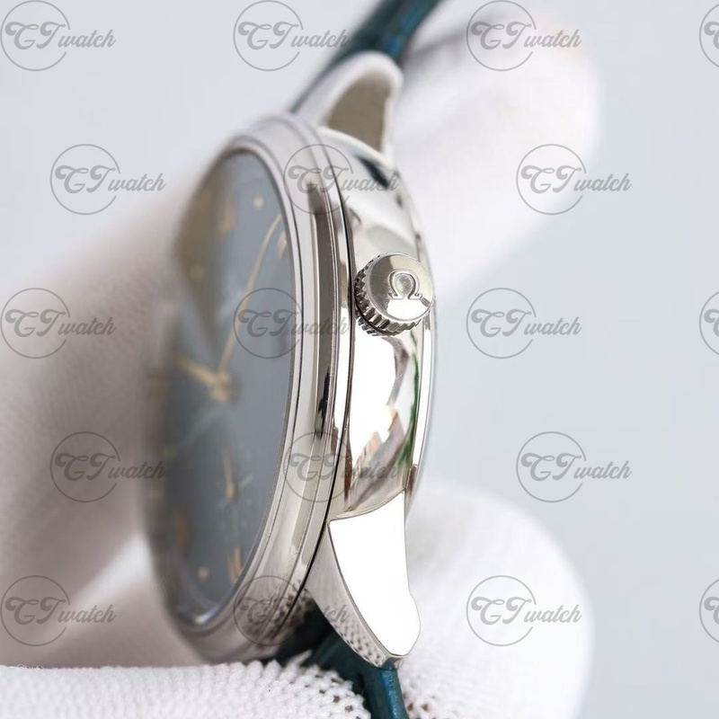 Omega De Ville Prestige 39.5mm green Dial Co-Axial Chronometer Men’s Dress Watch