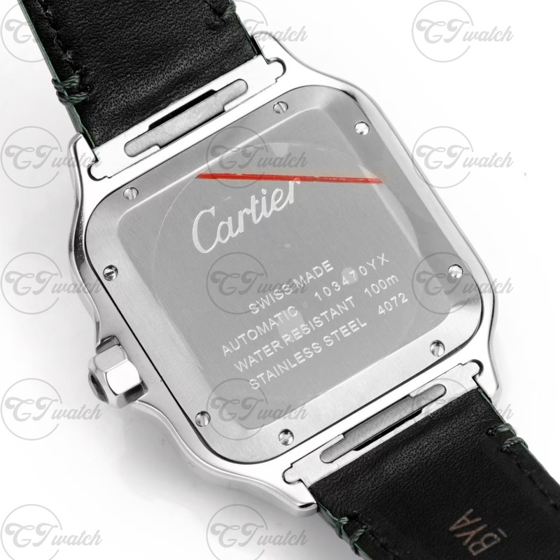 Restoring the Classic: Size and Craft Comparison of the Super Clone Version of Cartier Santos Limited Green Dial